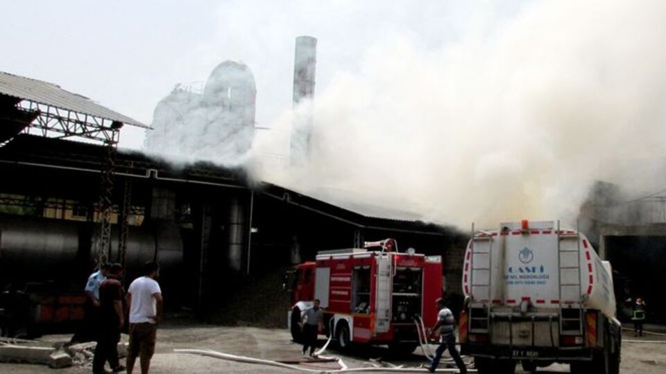 Gaziantep'te fabrika yangını: 2 işçi ağır yaralı