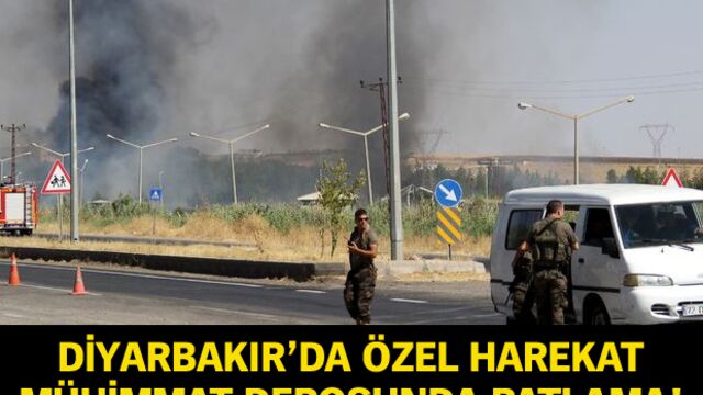 Diyarbakır'da Özel Harekat mühimmat deposunda patlama