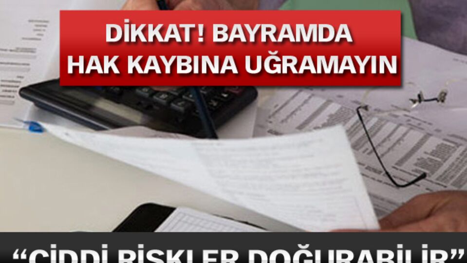 Ciddi riskler doğurabİlir...