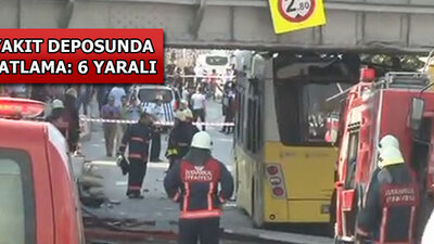 Polisleri taşıyan otobüs üst geçide çarptı, yakıt deposu patladı