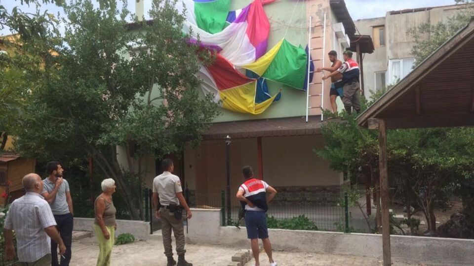 Ayvalık'ta parasailing kazası