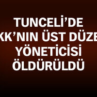 Tunceli'de PKK'nın üst düzey yöneticisi öldürüldü