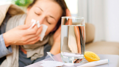 Grip ağız içinde üst damakta başlıyor