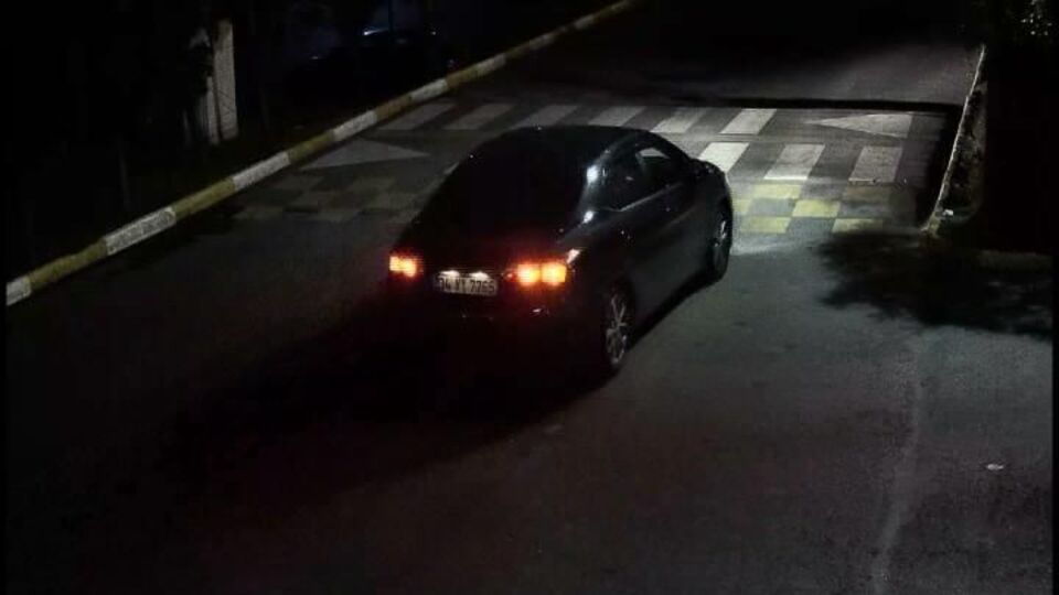 Şüpheli araç güvenlik kamerasında