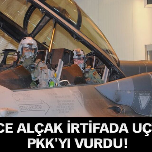 Gece alçak irtifada uçtu!