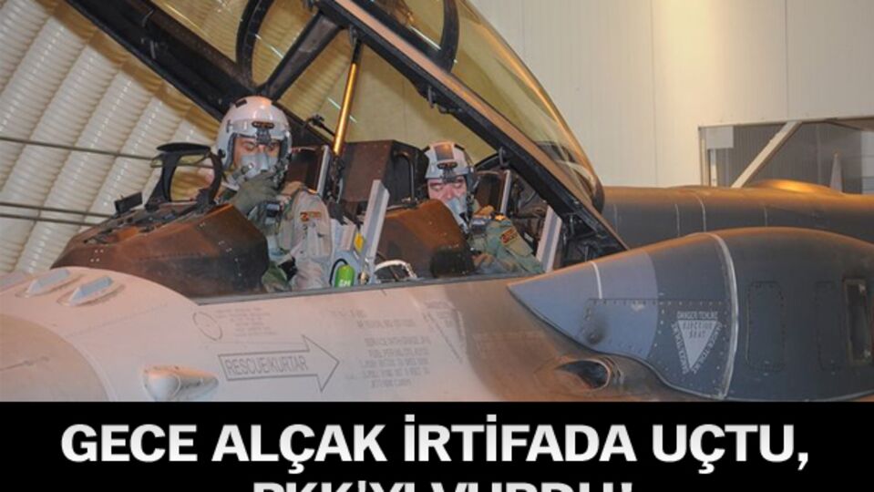 Gece alçak irtifada uçtu!