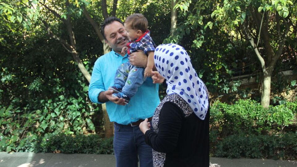 Poyraz bebek ilk kez güneşe çıktı!