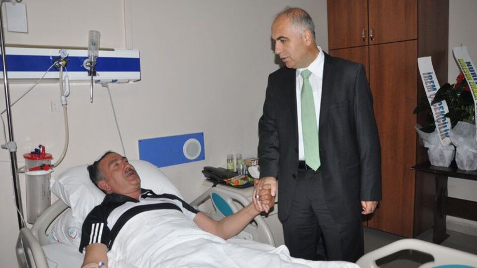 Belediye başkanı kaza geçirdi