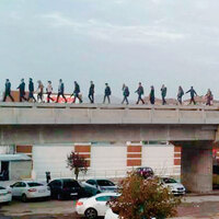 'Bomba' yürüyüşü!