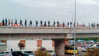 'Bomba' yürüyüşü!