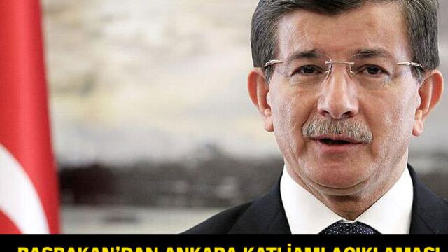 Başbakan'dan Ankara katliamı açıklaması