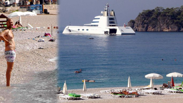 Rusya'nın 6. en zengini halk plajına indi