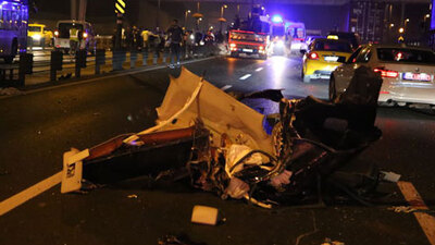 Makas attı, metrobüs yoluna girdi: 1 ölü, 2 yaralı