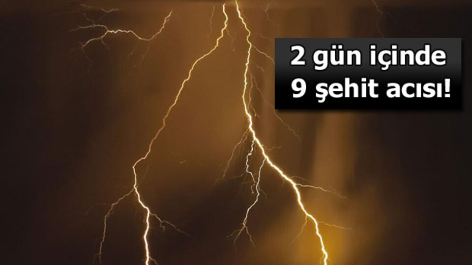 Yıldırım felaketi!