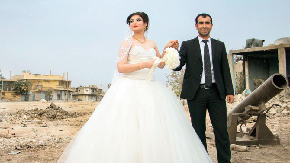 Kobani'de ilk düğün