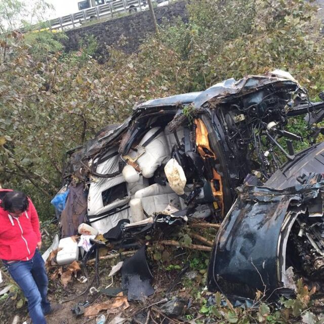 Giresun'da otomobil fındık bahçesine uçtu