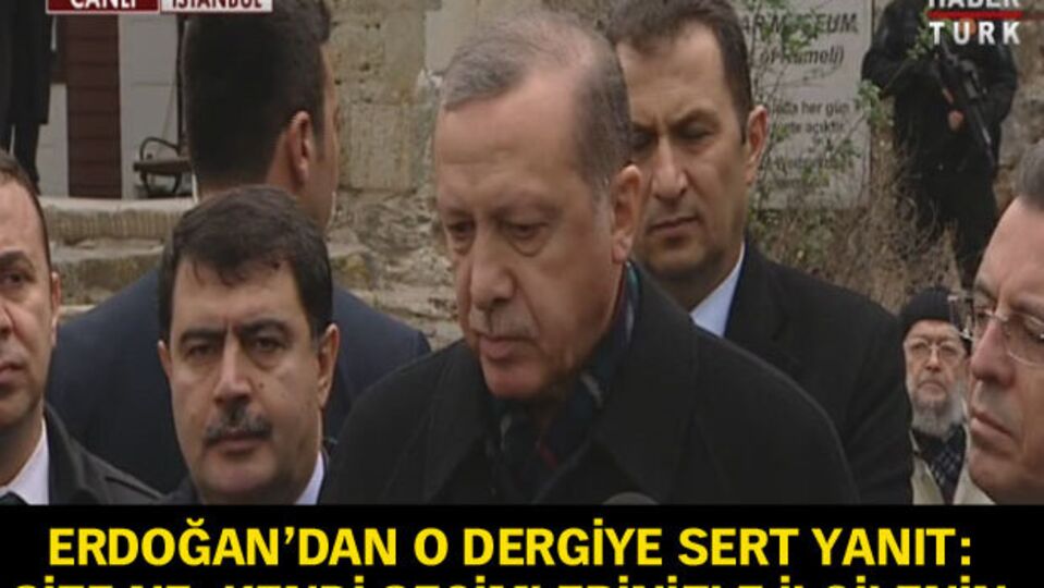 O dergiye sert yanıt: Size ne, kendi seçimlerinizle ilgilenin