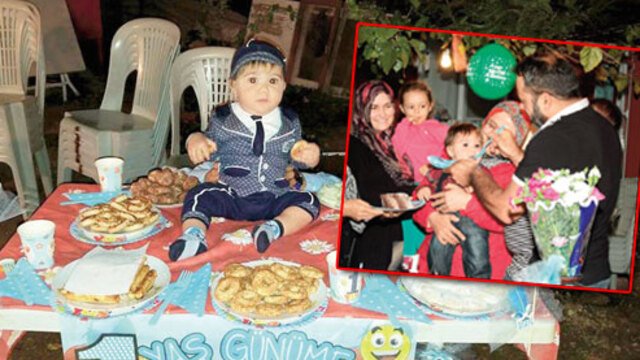 Mavi ışık hastası Poyraz 1 yaşına girdi