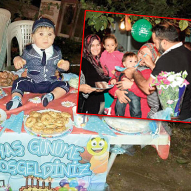 Mavi ışık hastası Poyraz 1 yaşına girdi