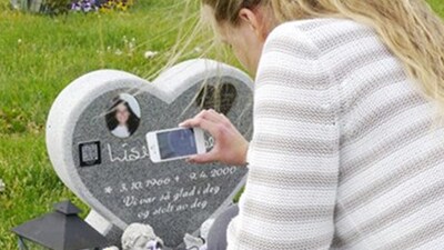 Mezar taşlarında barkod!