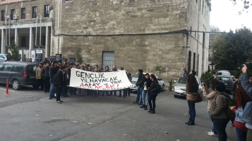 YÖK protestosunda çok sayıda gözaltı!