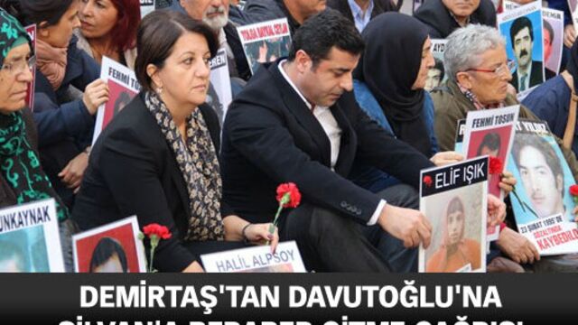 Demirtaş'tan Davutoğlu'na sürpriz çağrı!