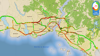 İstanbul'da trafik kaosu!