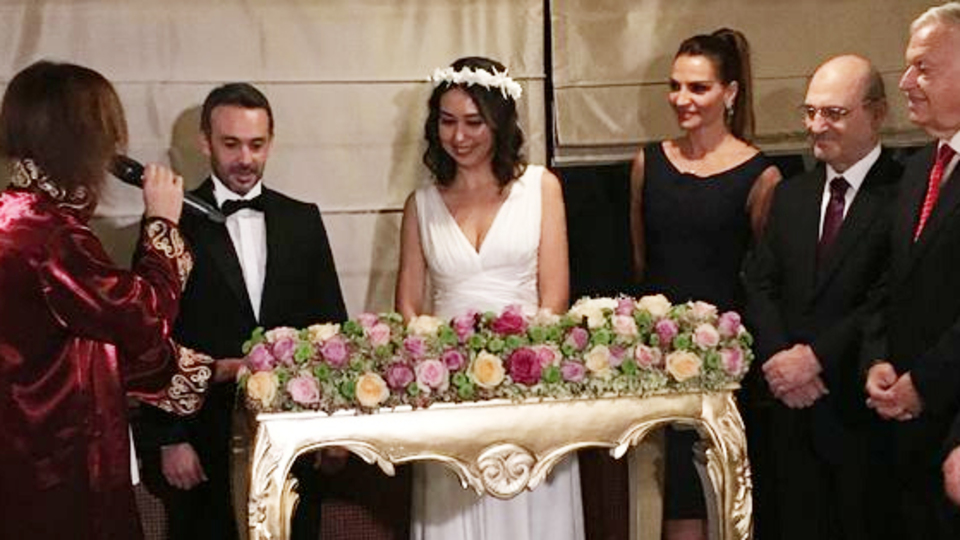 Bebek Otel'de baklavalı düğün