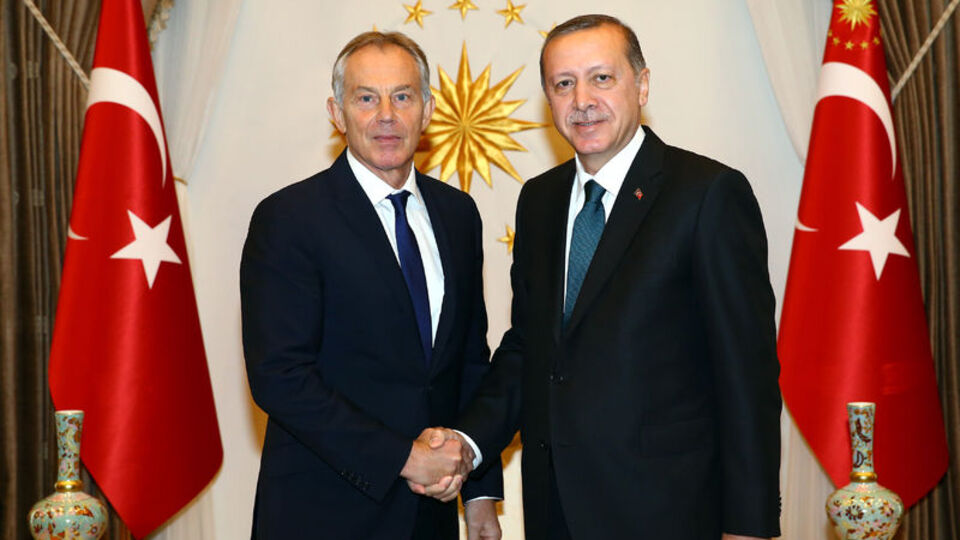 Tony Blair Çankaya Köşkü'nde