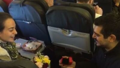 10 bin metrede evlenme teklifi!