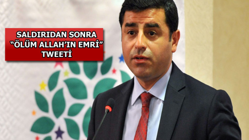 Demirtaş'ın makam aracında korkutan iz