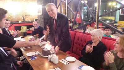 75'inci yaşını Sakarya'da kutladı