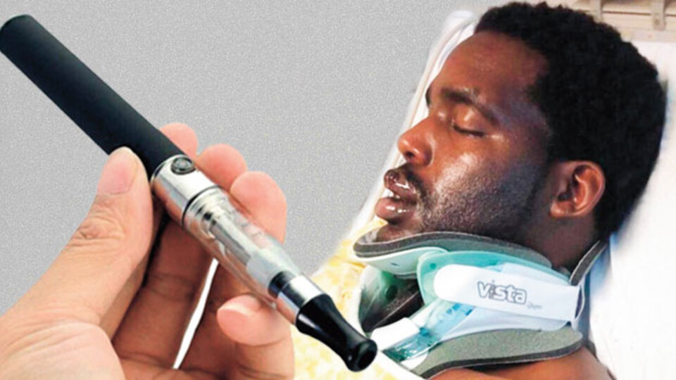 Elektronik sigara boynunu kırdı