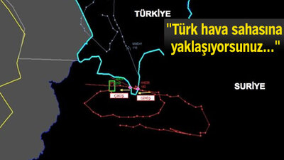 Rus uçakları böyle uyarıldı