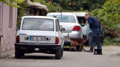 Polis alarma geçince tüpleri tek tek yola dizdiler!