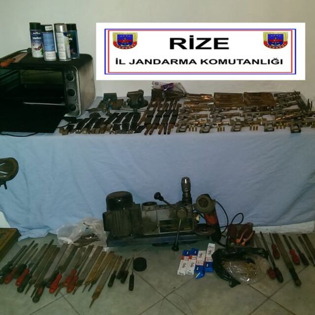 Rize'de kaçak silah operasyonu