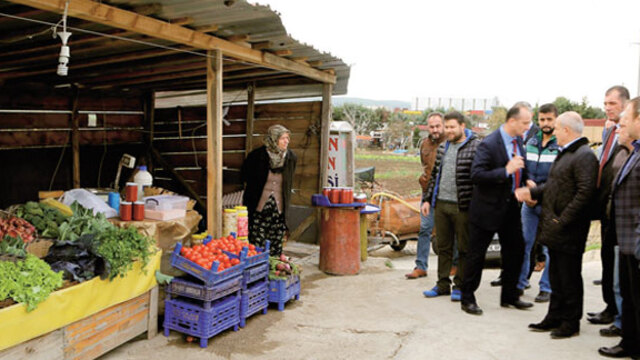Büyükçekmece çiftçisine modern satış tezgâhı