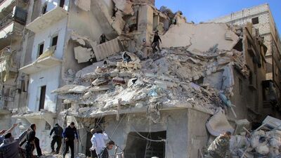 Rus uçakları Halep'i vurdu