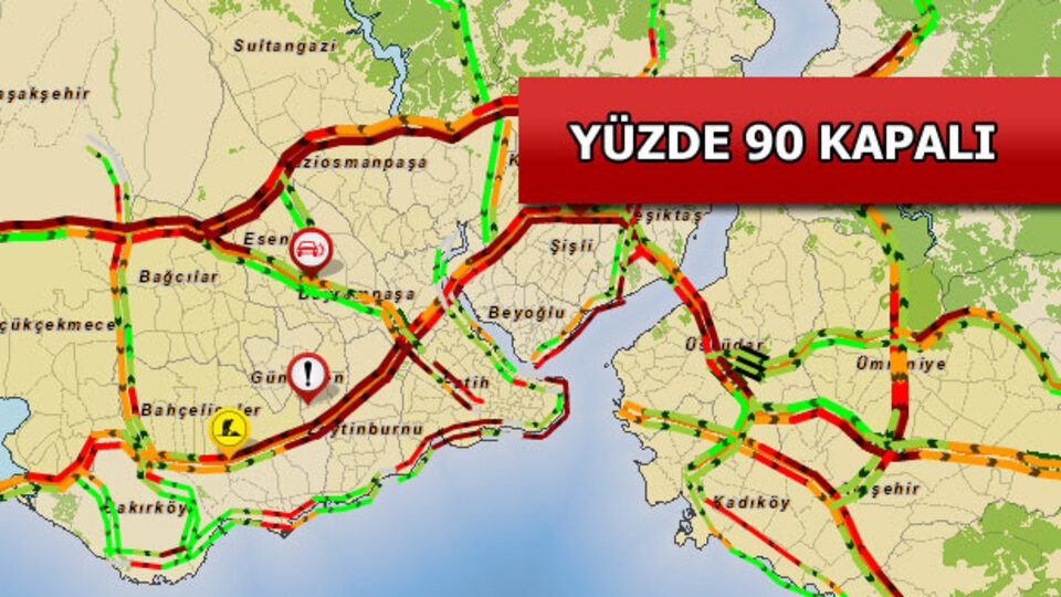 Yola çıkacaklar dikkat! İstanbul kırmızıya büründü!