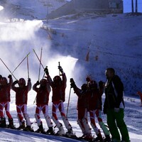 Palandöken'de suni kar