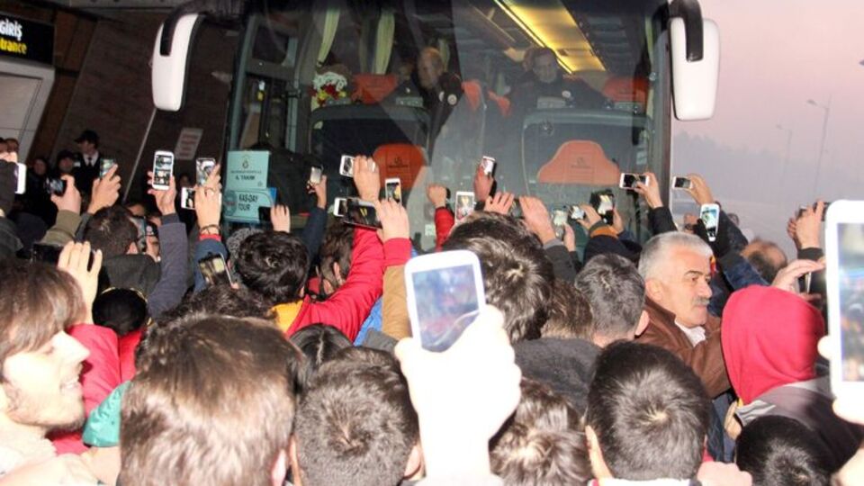 Galatasaray, Kastamonu'da coşkuyla karşılandı