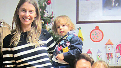 Çocuklarıyla birlikte doyasıya eğlendiler