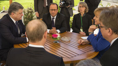 Normandiya Dörtlüsü, Ukrayna krizini görüştü