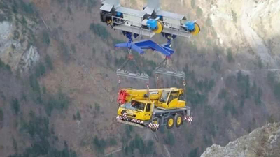 İş makineleri havalandı...