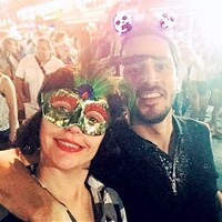 Yeni evliler eğlencede!