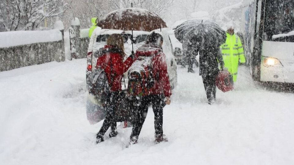 Ordu'da okullara kar tatili!