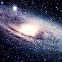 Gaz demetleri içinde bir galaksi