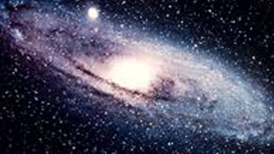 Gaz demetleri içinde bir galaksi