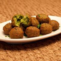 Falafel vegan yemeği
