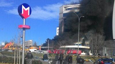 Maltepe'de otelde yangın!